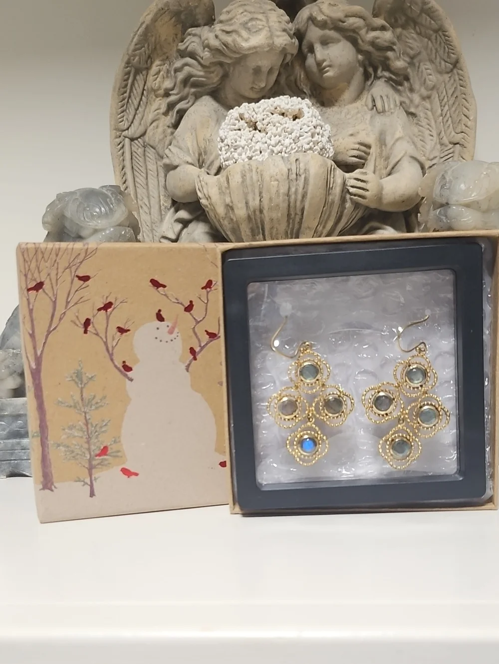 Vermeil Labradorite earrings